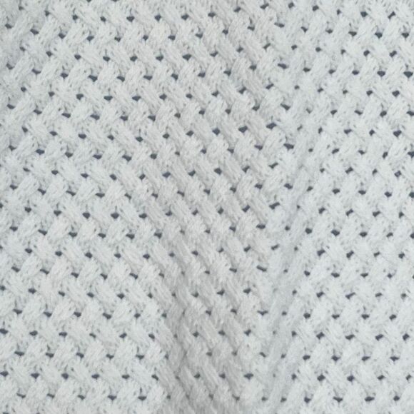 Roxy Knit Cotton Crew Neck Sweater Off White Medium - Picture 5 of 8